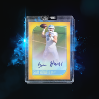 Sam Howell Autographed Gold Glow 1st Ever Rookie /5