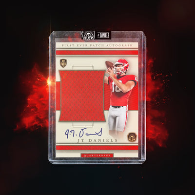 JT Daniels Game Used Rookie Patch Auto 1st Ever /45